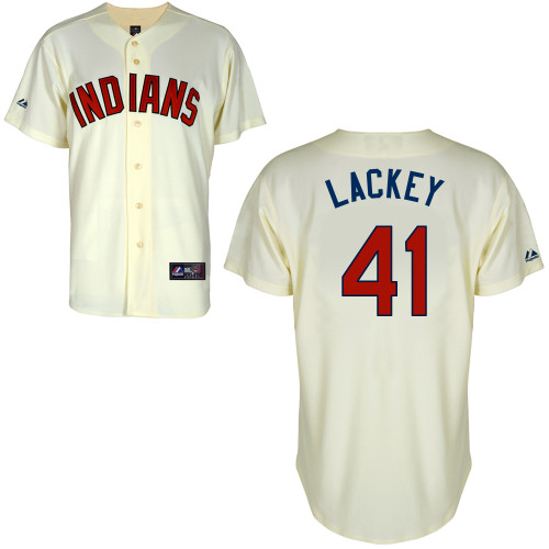John Lackey #41 MLB Jersey-Boston Red Sox Men's Authentic Alternate 2 White Cool Base Baseball Jersey